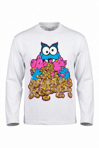 OVERSIZED WHITE LONG SLEEVE CM4L T
