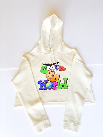 Women’s Bone Cookie World Crop Hoodie